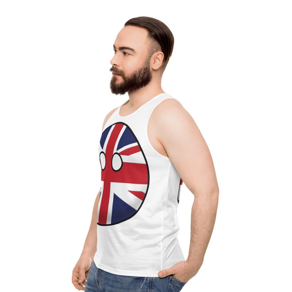 United Kingdom Countryball Unisex Tank Top - men side