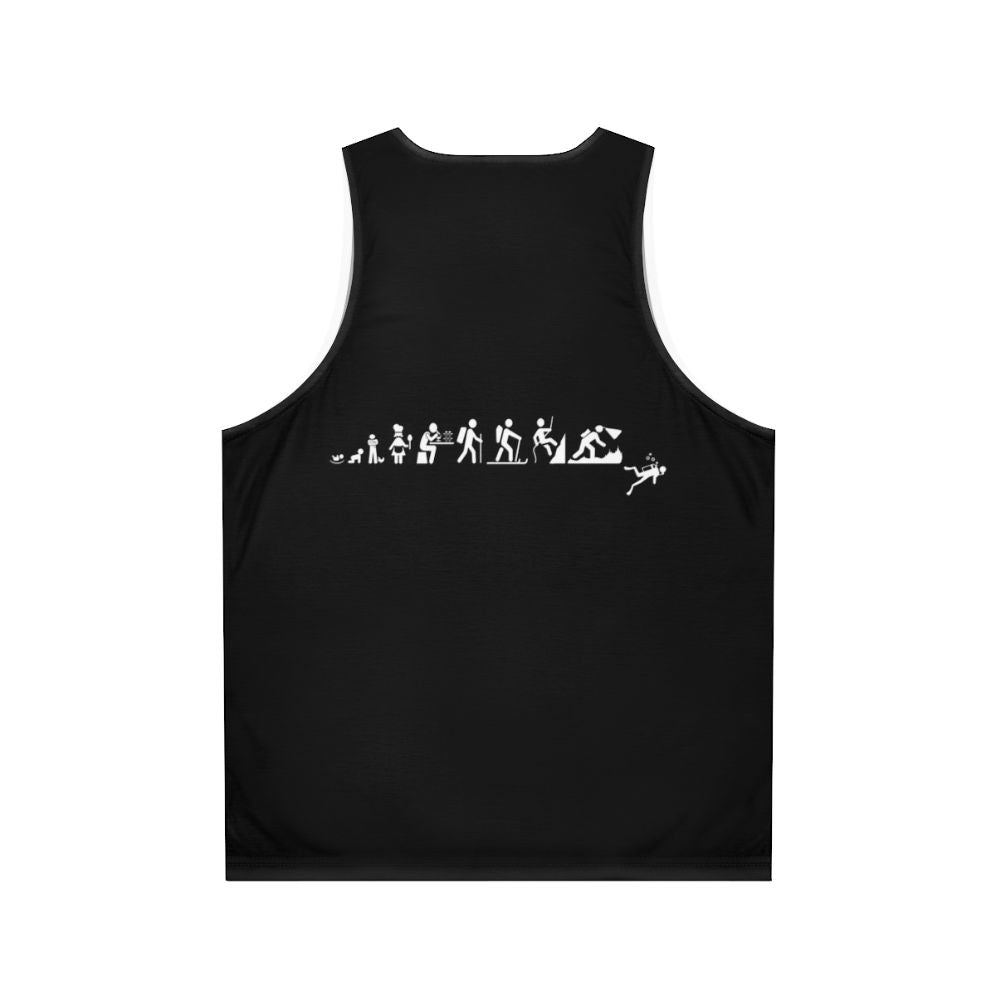 Evolution of Hobbies Unisex Hobby Adventure Tank Top - Back