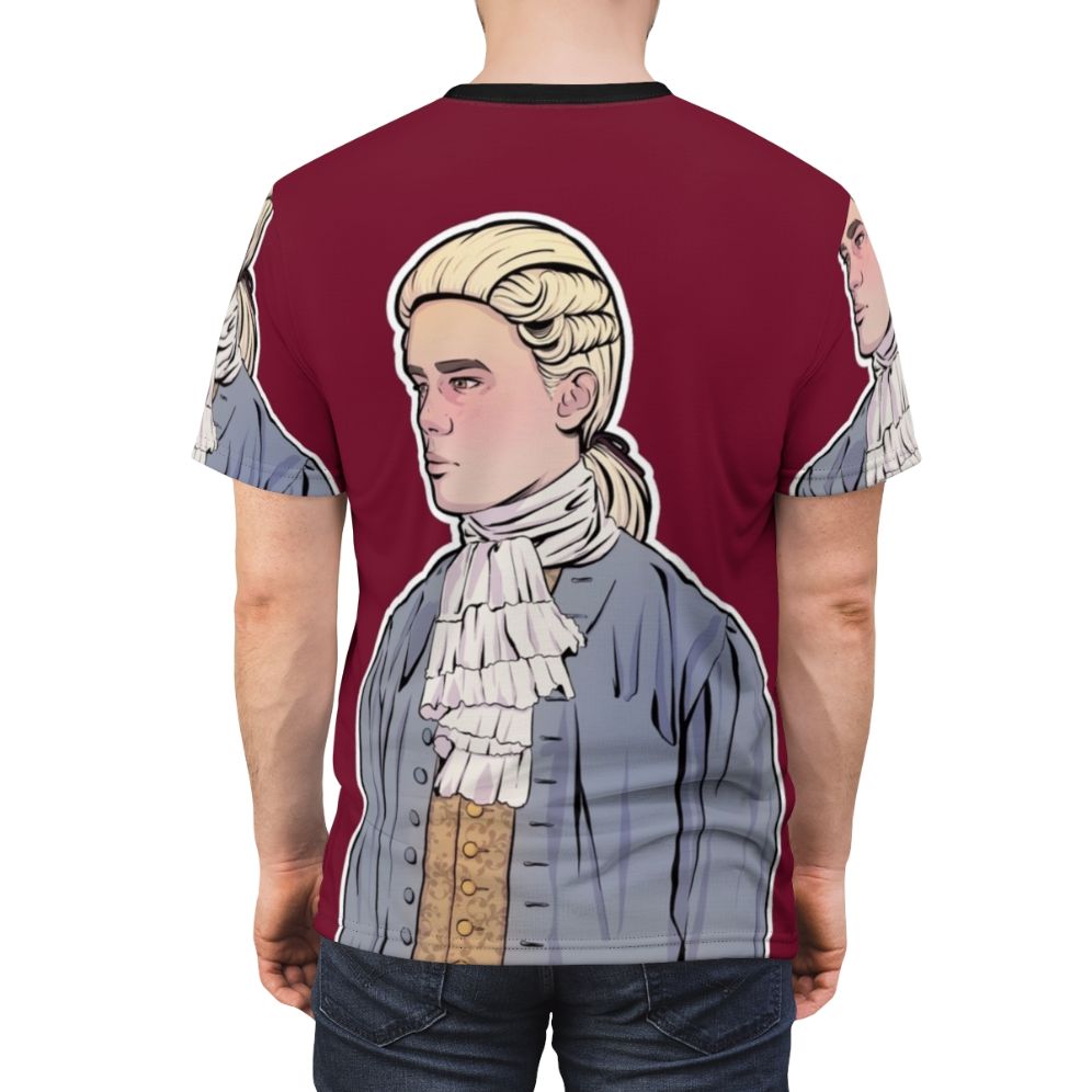 Unofficial Young Royals Prince Wilhelm Fanart T-shirt - men back