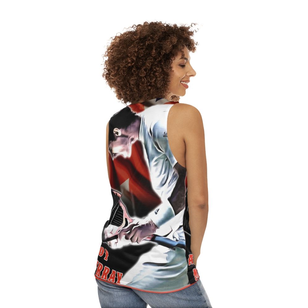 Andy Murray Unisex Tennis Tank Top - women back