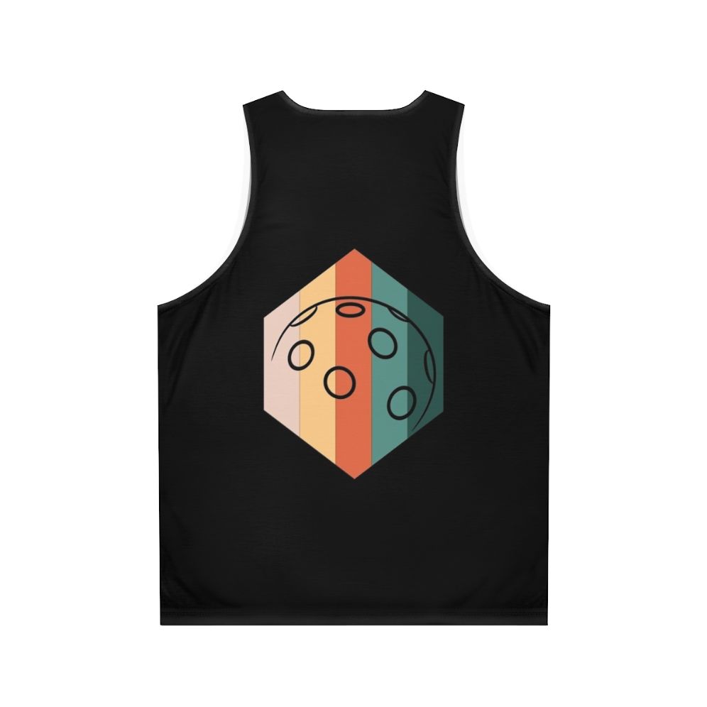 Vintage Retro Floorball Unisex Tank Top - Back