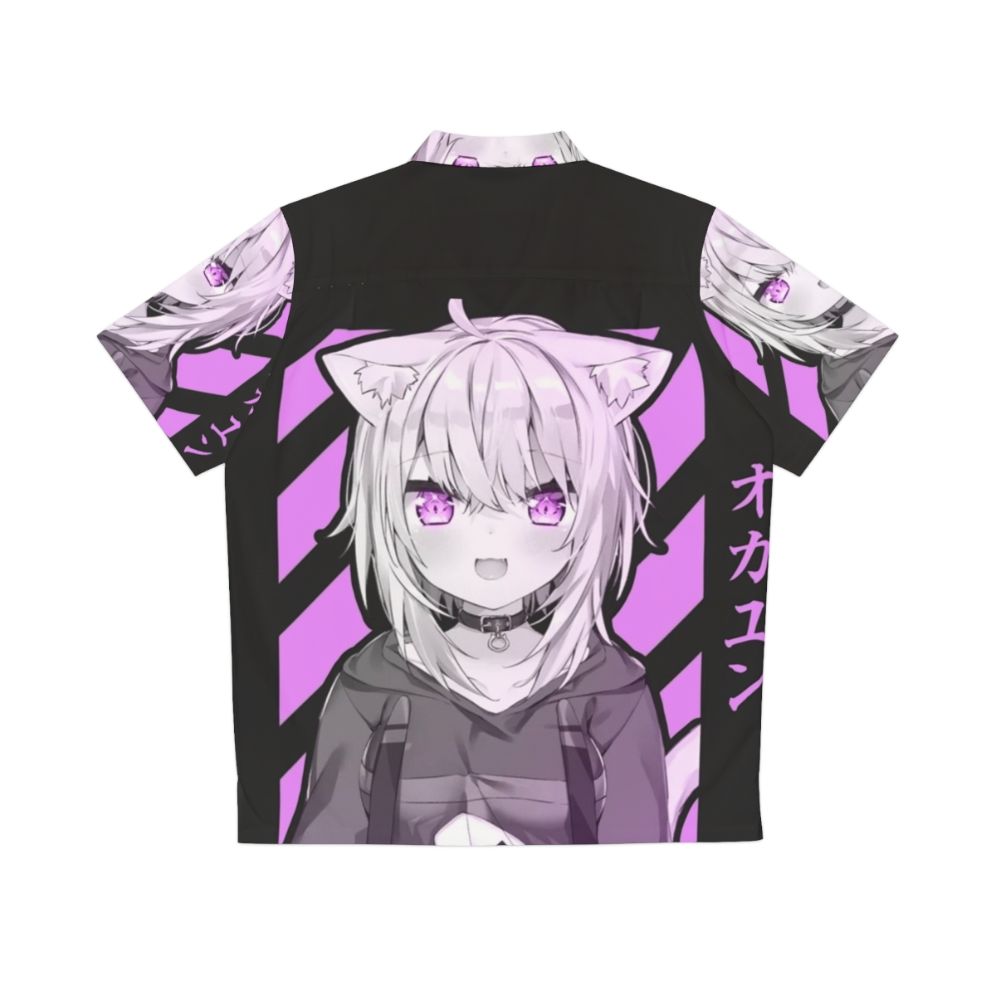 Nekomata Okayu anime virtual youtuber hawaiian shirt - Back