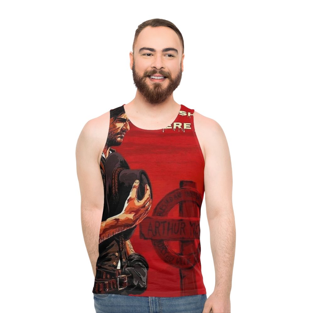 John Marston Unisex Tank Top for Gamers - men