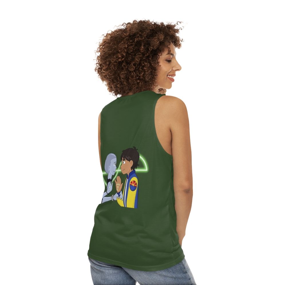 Infinity Train Unisex Cartoon Network Tank Top - women back