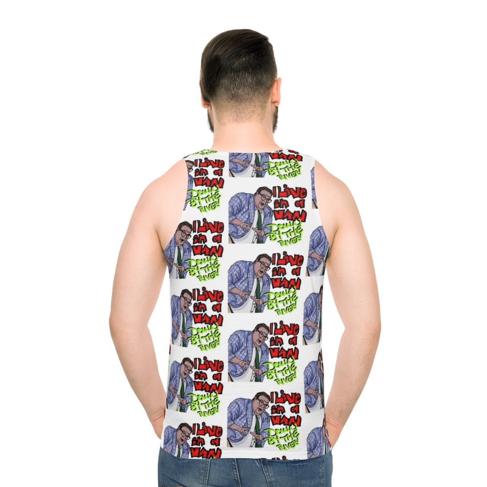 Matt Foley "Van Down by the River" Unisex Tank Top - men back