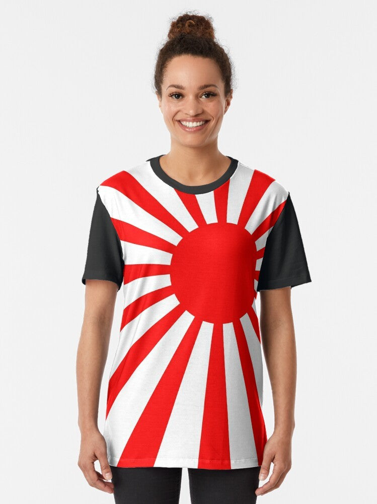 Japan flag graphic design on a t-shirt - Women