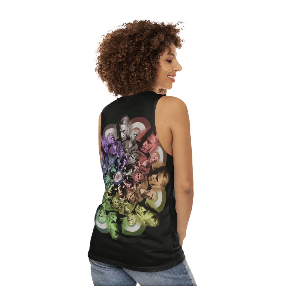 Colorful Paul Weller tribute unisex tank top - women back