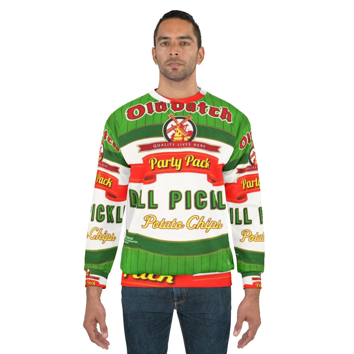 Old Dutch Dill Pickle Chips Sweatshirt - men