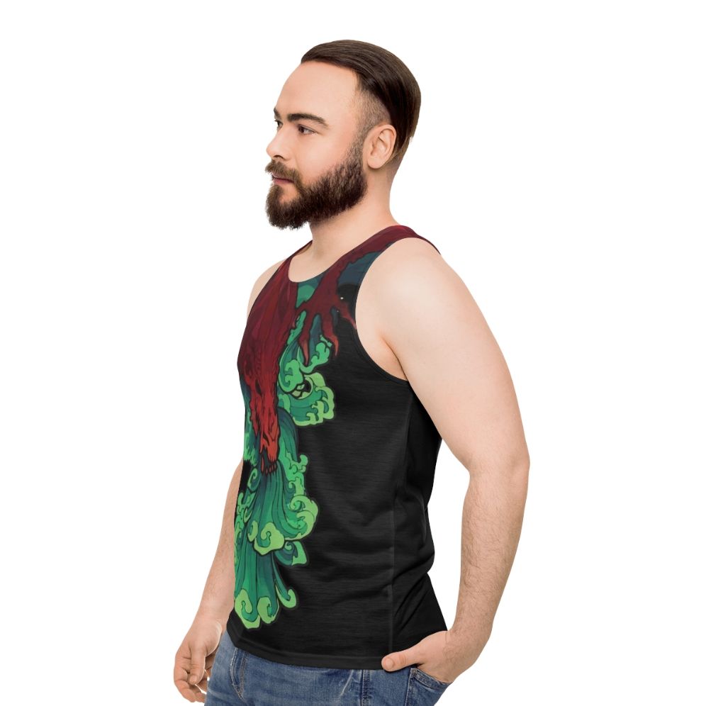 Japanese Dracarys Unisex Tank Top - men side