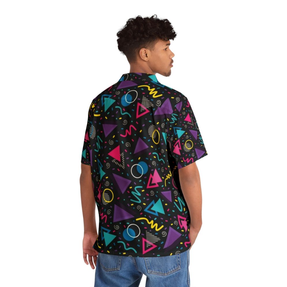 Neon retro 90s sprinkle pattern hawaiian shirt - People Back