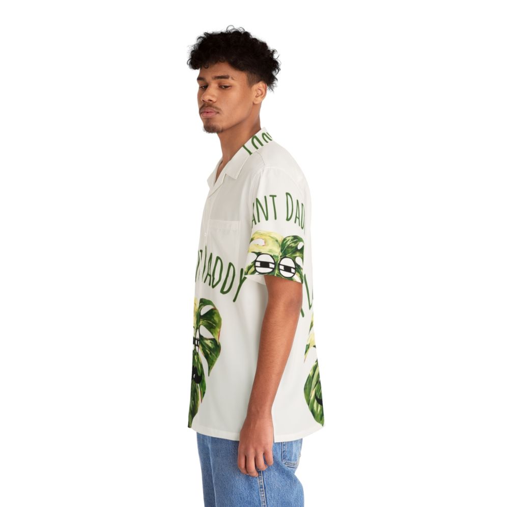 Best Plant Daddy Hawaiian Shirt featuring Monstera Variegata - People Left