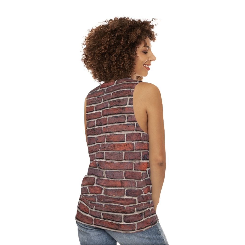 Brick wall unisex tank top - women back