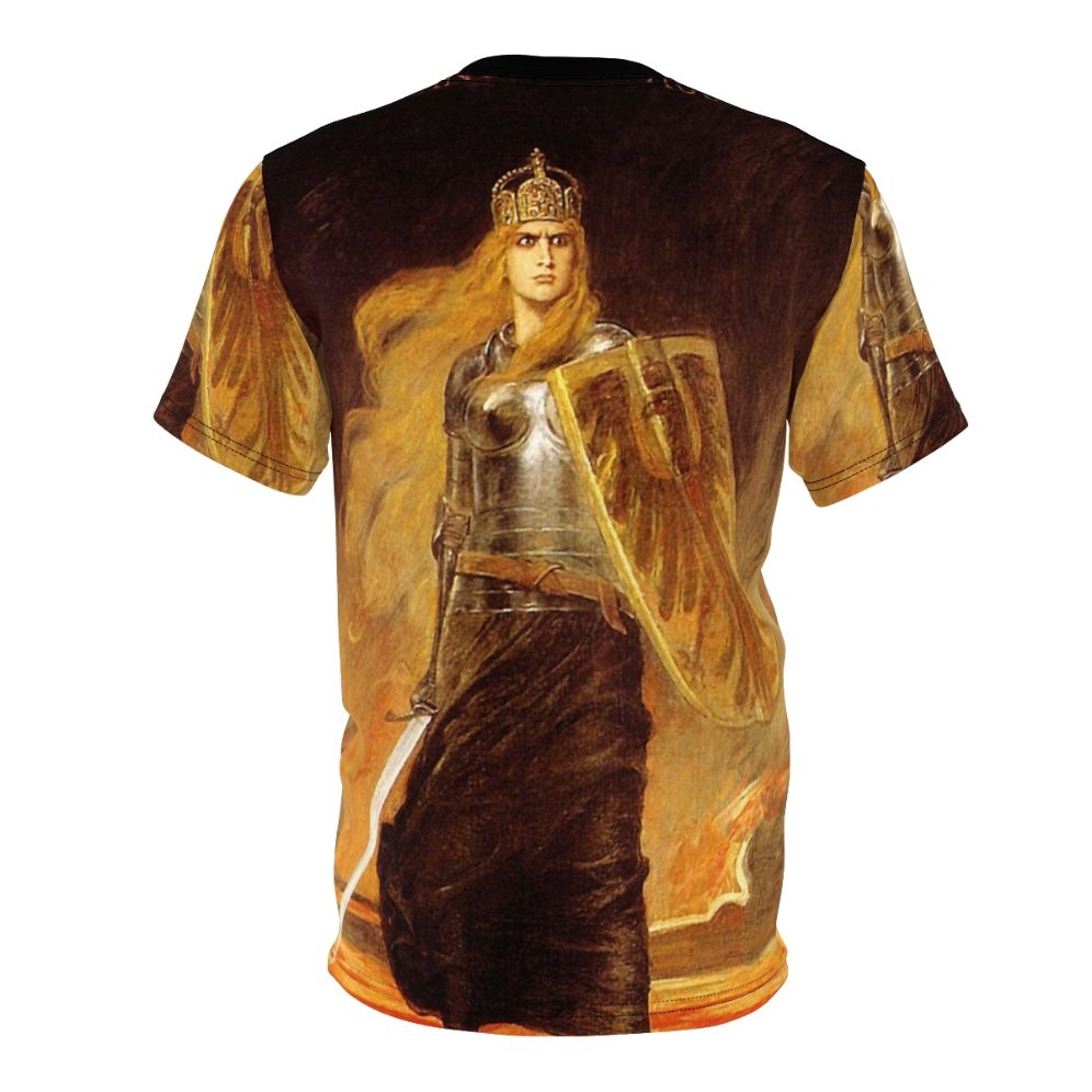 Vintage German eagle patriotic t-shirt design featuring historical military imagery and symbolism from 1914 era Germany. - Back