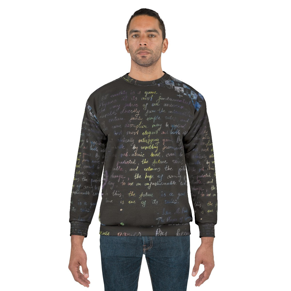 The Player of Games sci-fi sweatshirt with retro chess design - men