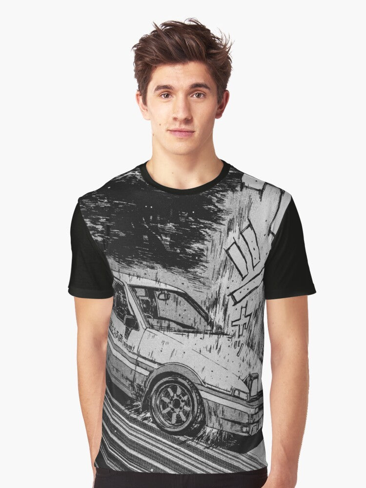 Initial D Drift King AE86 Toyota Trueno Graphic T-Shirt - Men