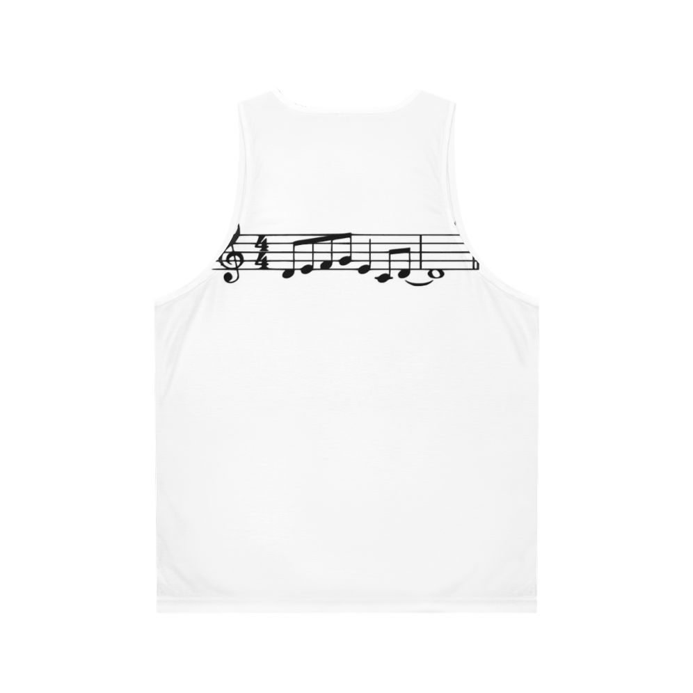 Adam Neely's 'The Lick' Jazz Music Meme Unisex Tank Top - Back