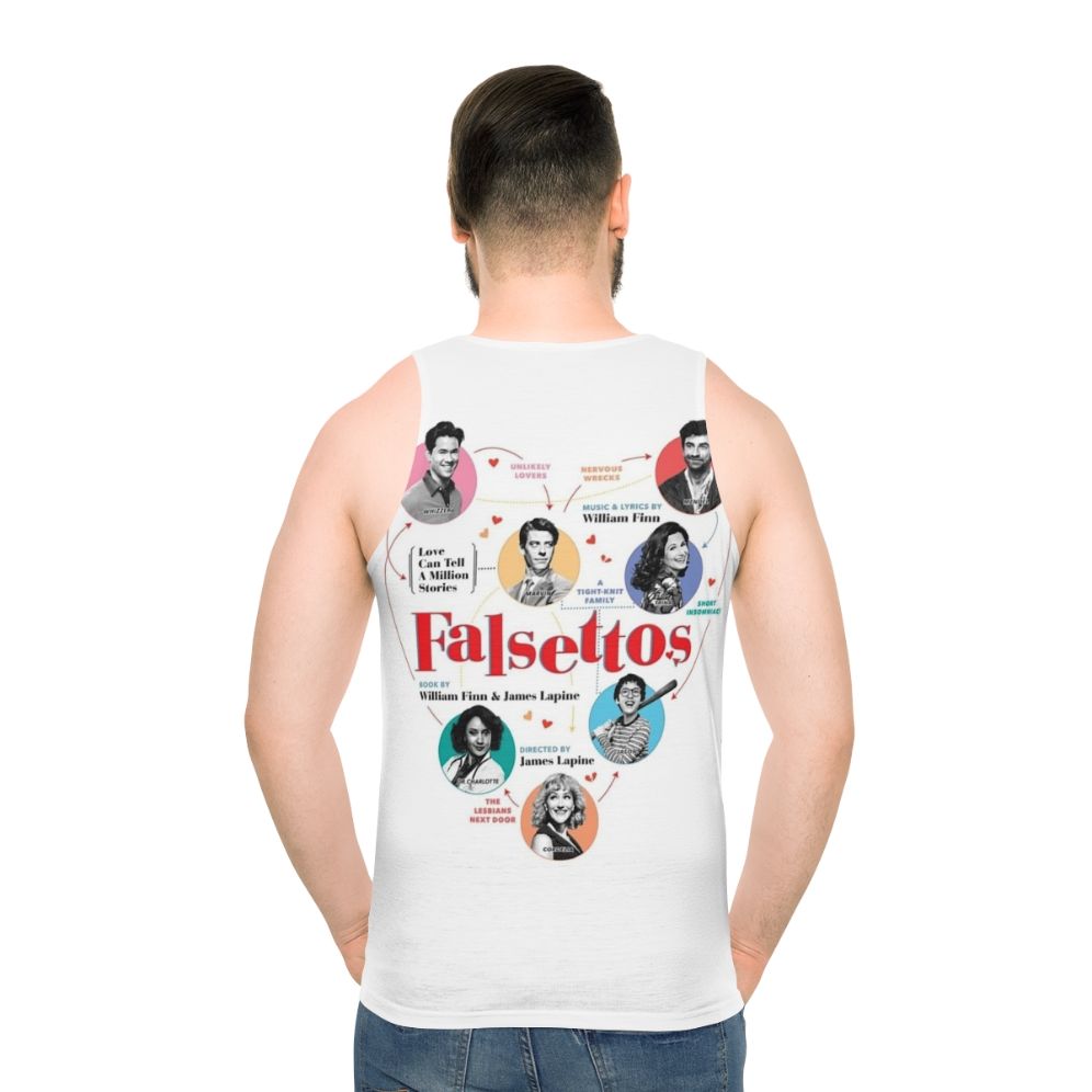 Falsettos 2016 Broadway Musical Unisex Tank Top - men back