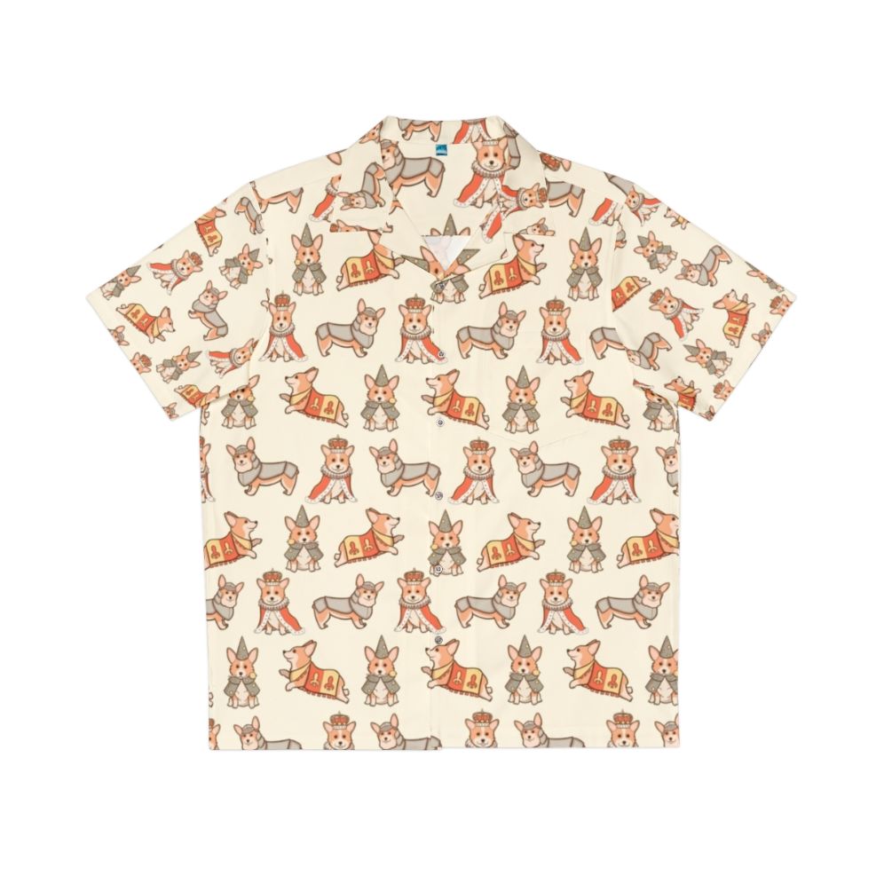 Medieval Fantasy Corgi Hawaiian Shirt with Magical Fairytale Design