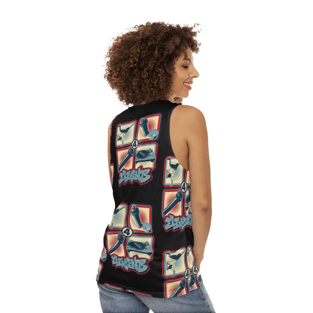 Elements of Hip Hop Unisex Tank Top - women back