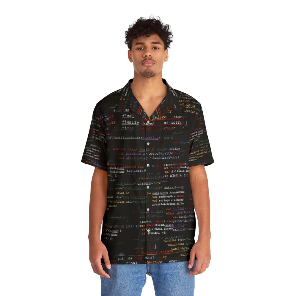 Code4 Hawaiian Shirt for Programmers and Developers - People Front