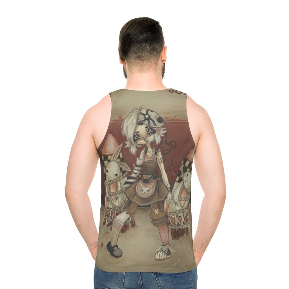 Borderlands Unisex Fantasy Art Tank Top - men back