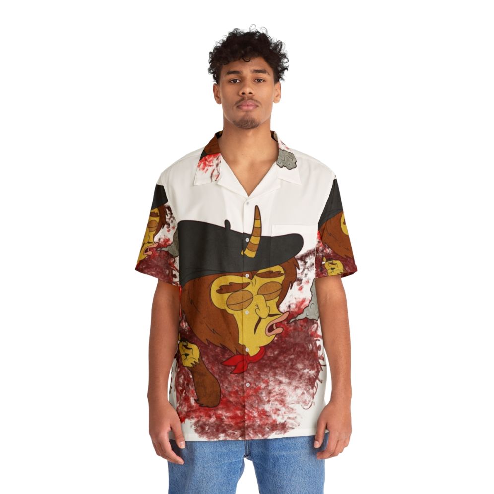 Big Mouth Maury Hawaiian Smoking Shirt 2 - People Front