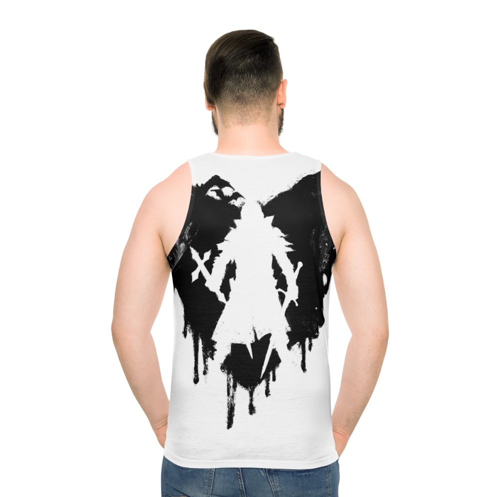 Castlevania inspired unisex tank top - men back