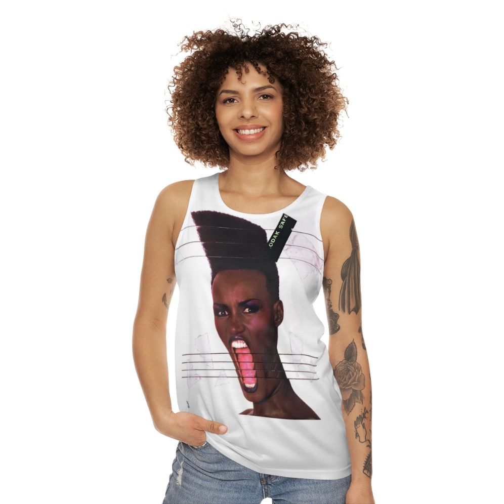 Grace Jones 'Slave to the Rhythm' Unisex Tank Top - women