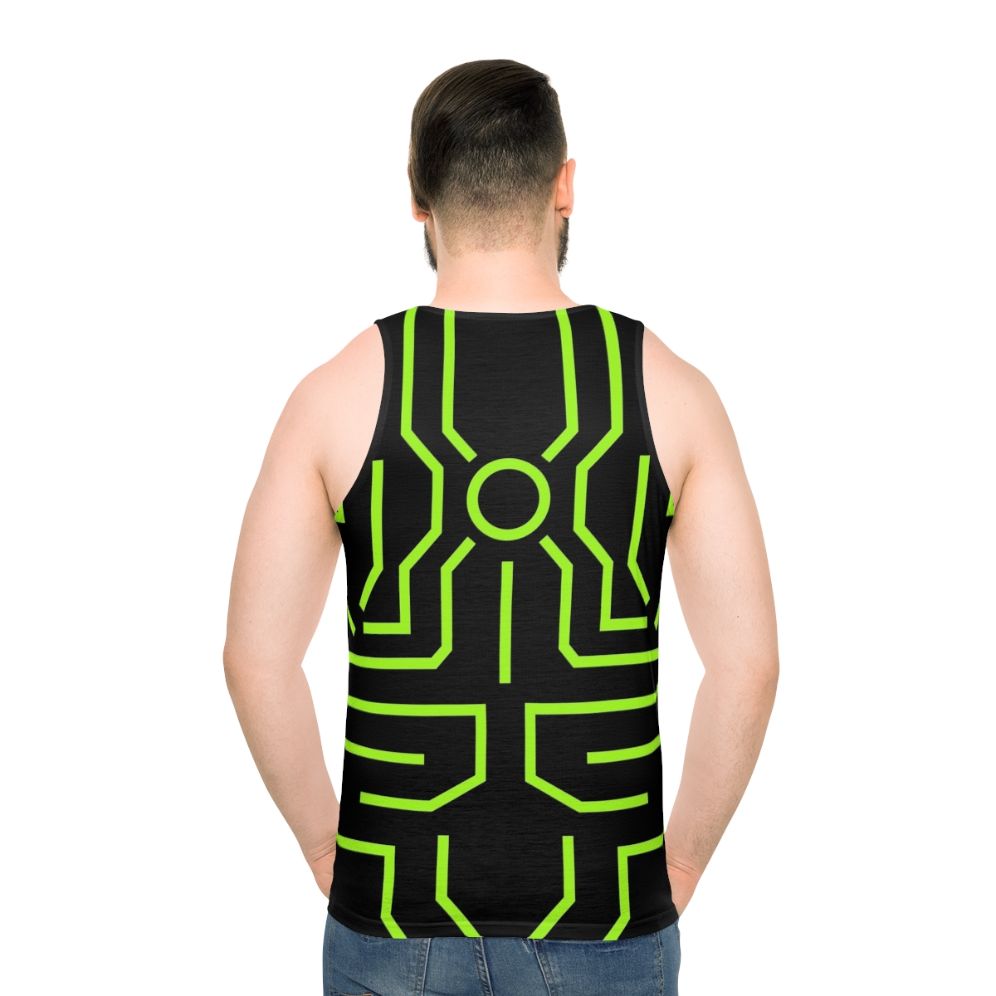 Upgrade Unisex Superhero Circuit Board Tank Top - men back