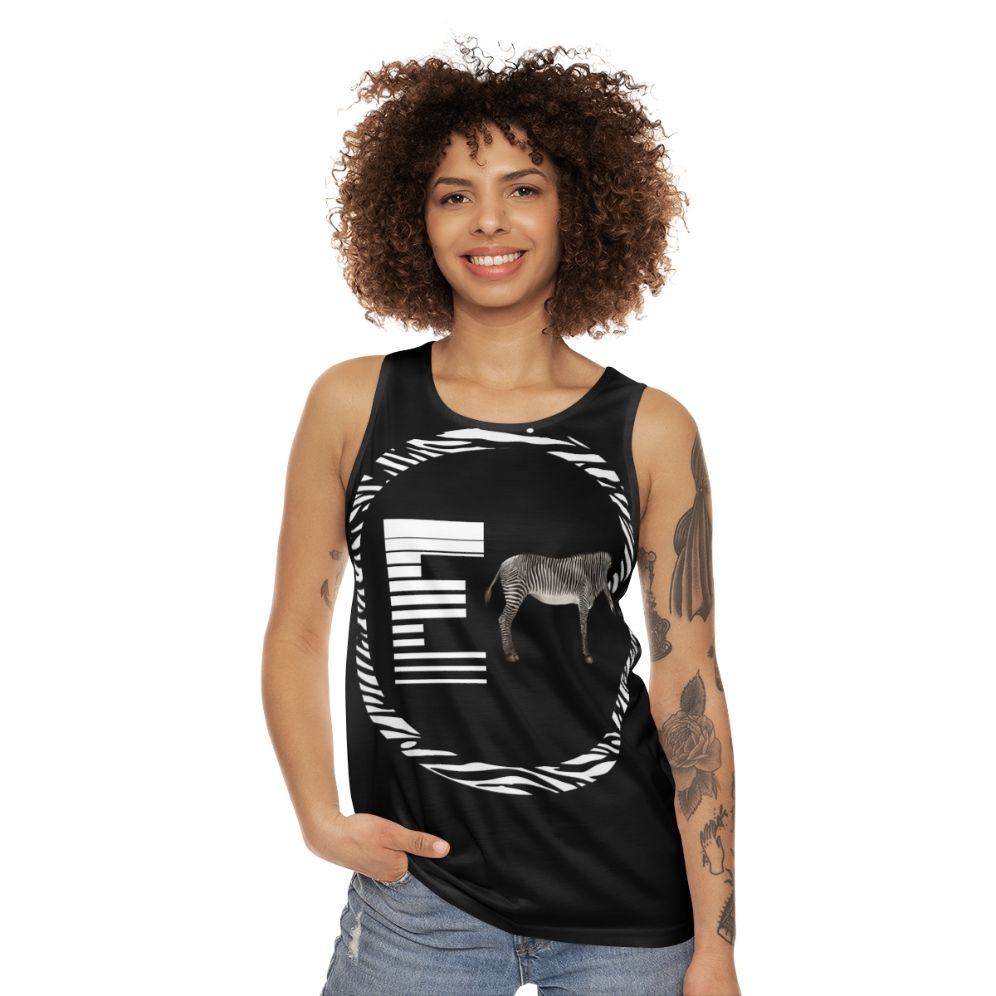 Unisex Zebra Design Tank Top - women