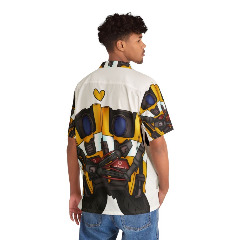 Borderlands Claptrap Hug Hawaiian Shirt - People Back