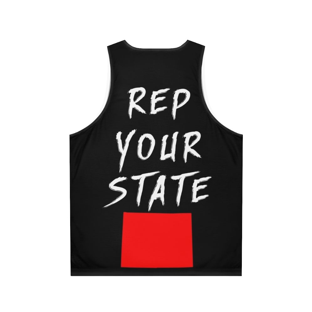 Wyoming state pride unisex tank top - Back