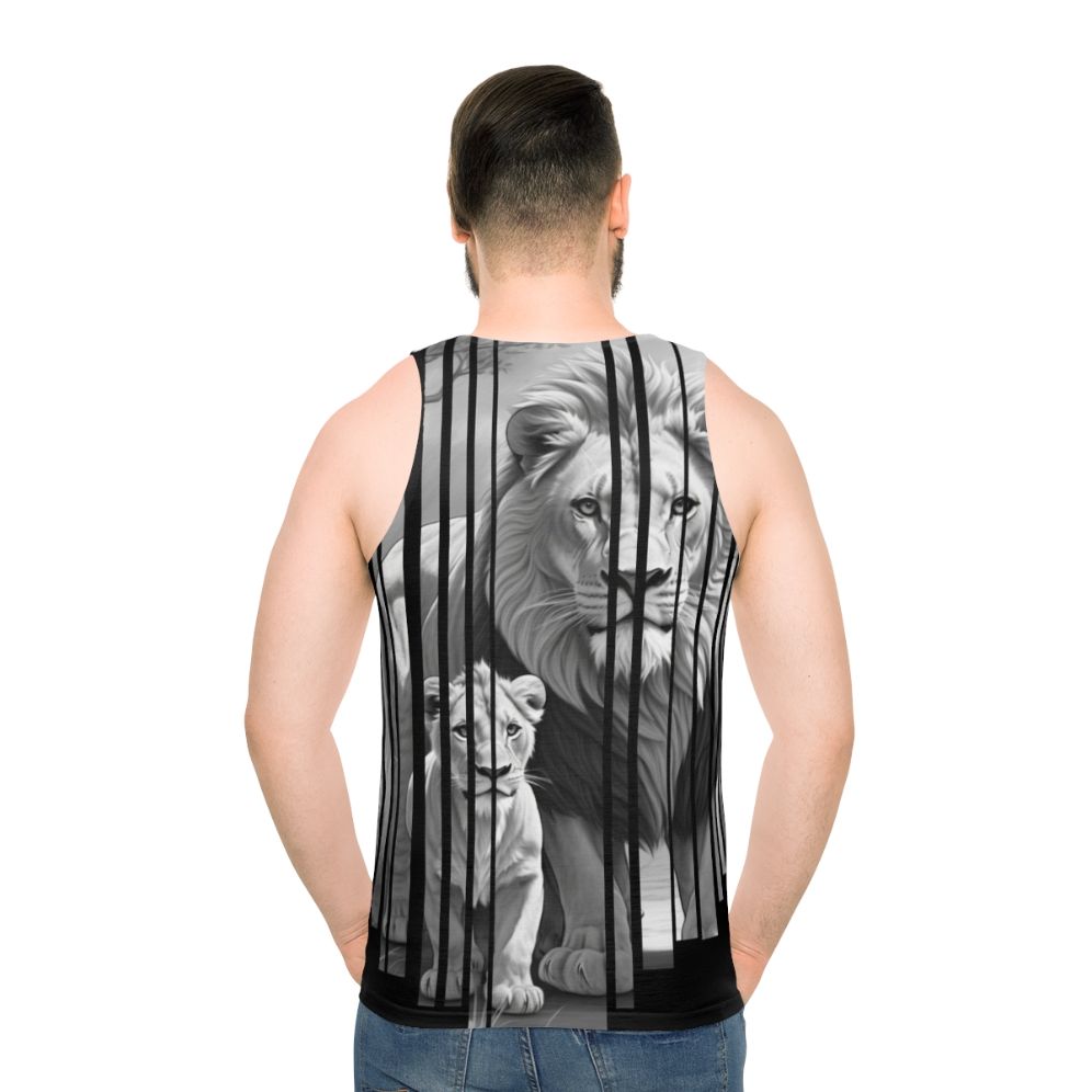 Jungle animals graphic tee for nature lovers - men back