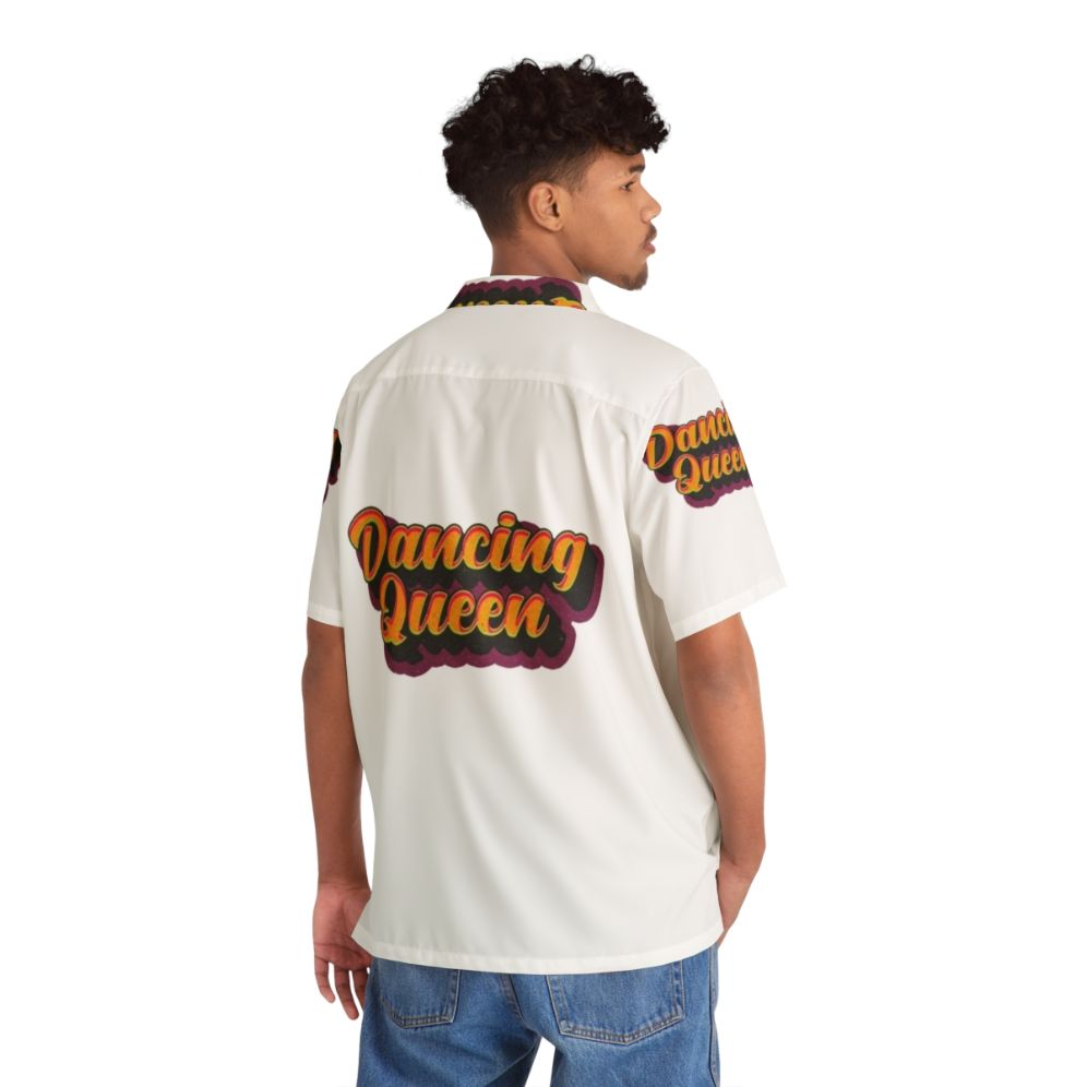 Vintage "Dancing Queen" Hawaiian shirt with retro music and dance inspired design - People Back