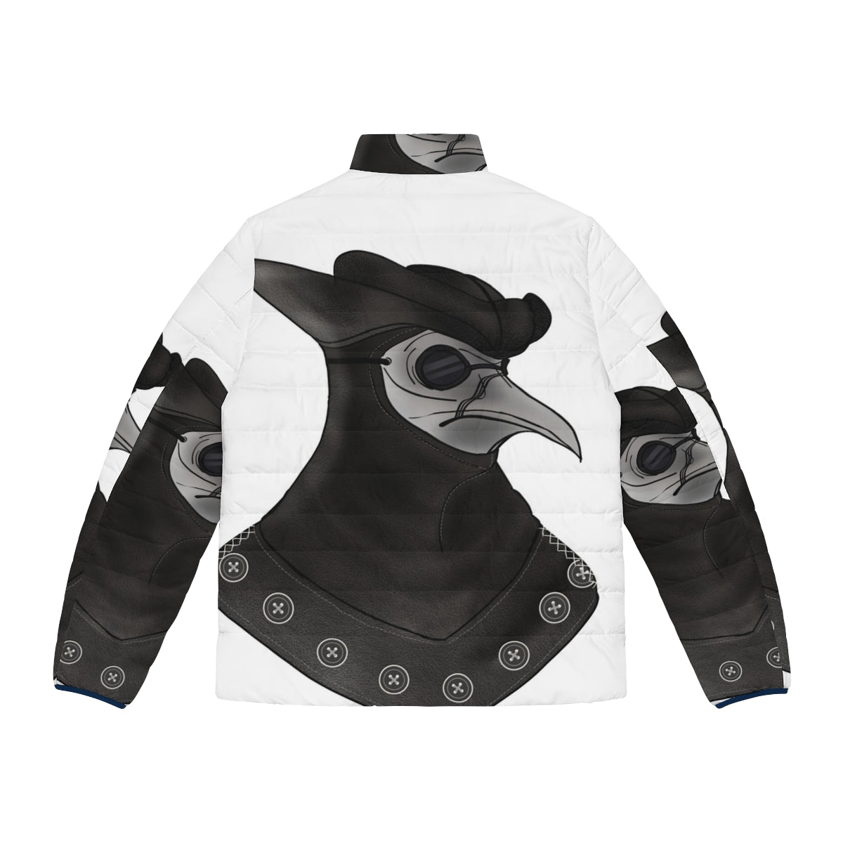 Doctor Malfatto Puffer Jacket featuring Assassin's Creed inspired design - Back