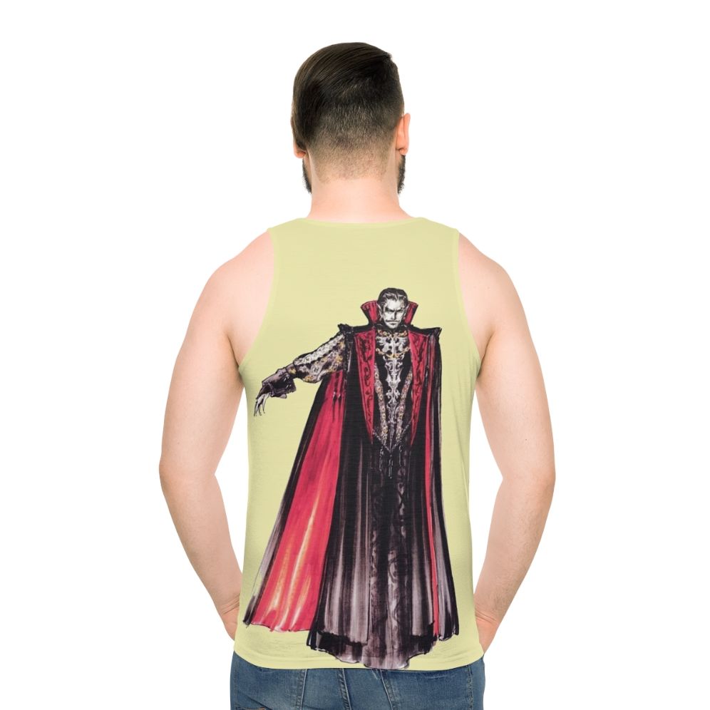 Castlevania Dracula Unisex Tank Top - men back