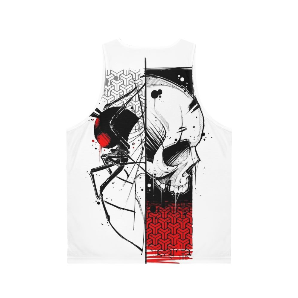 Cyberpunk urban gothic fashion unisex tank top - Back