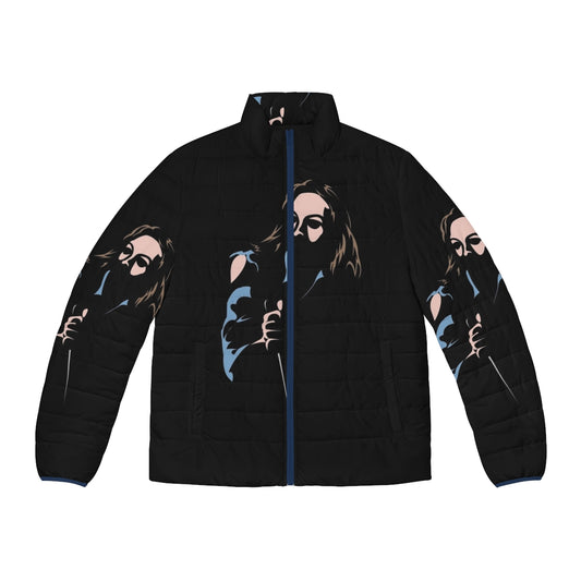 Final Girls Laurie Strode Horror Puffer Jacket with Michael Myers and Halloween imagery