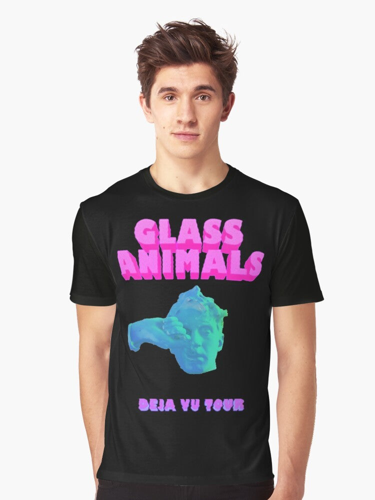 Glass Animals Deja Vu Graphic T-Shirt featuring the band's distinctive album artwork - Men