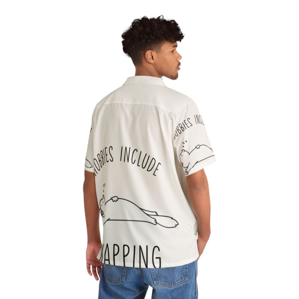 Relaxing Hawaiian shirt with napping theme - People Back