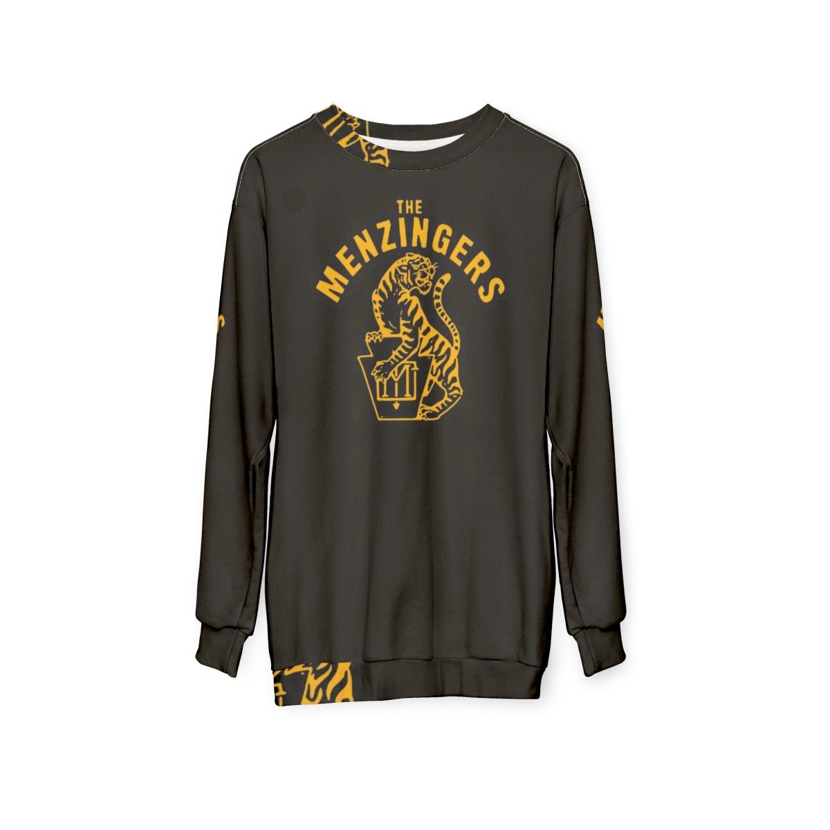 Macan Art Sweatshirt featuring The Menzingers band logo - hanging