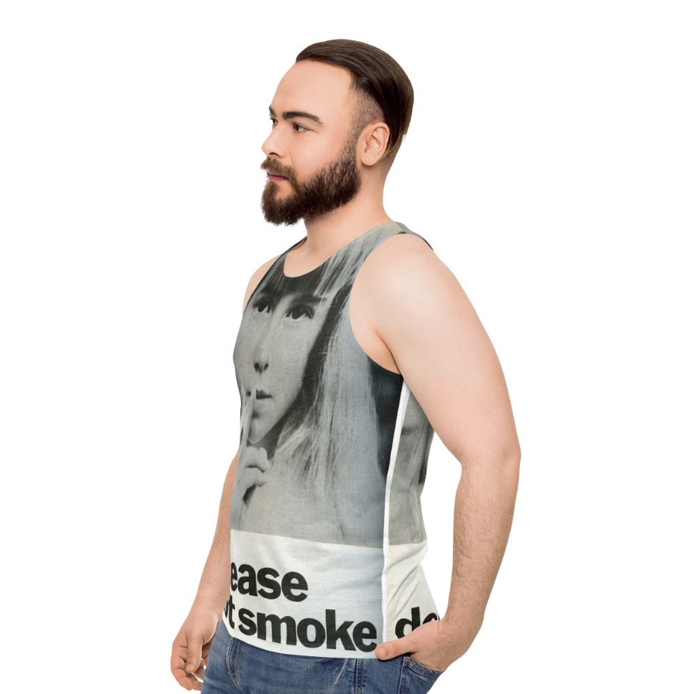 Vintage-style no smoking tank top - men side