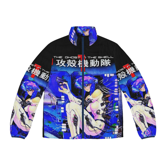 Mokoto Ghost In The Shell Puffer Jacket, anime inspired cyberpunk fashion