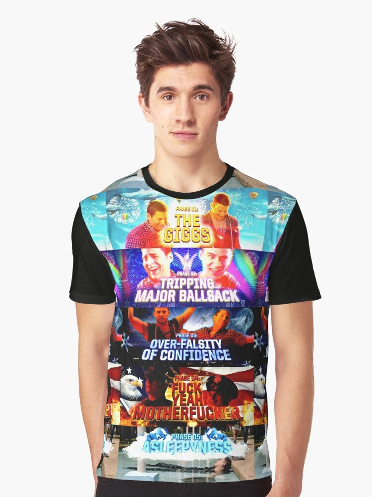 21 Jump Street graphic t-shirt with the 5 stages of HDF design - Men