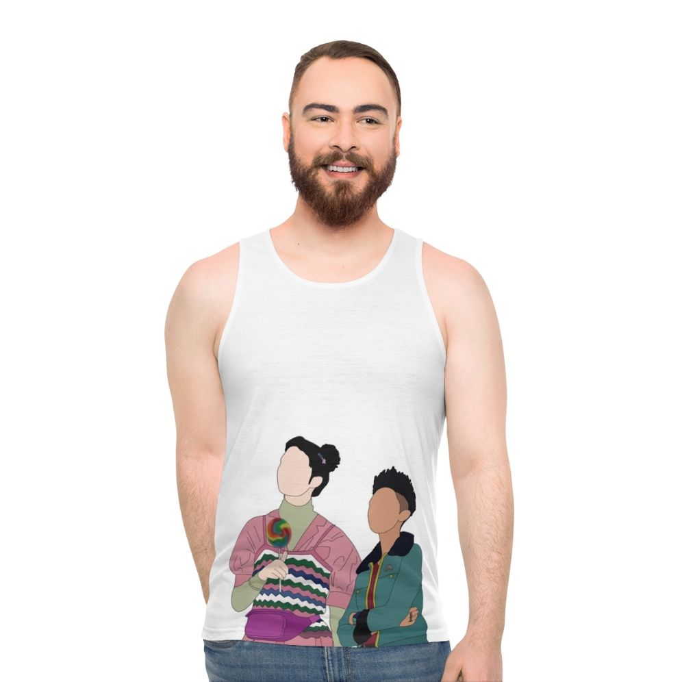 Sex Education Otis Milburn and Maeve Wiley Unisex Tank Top - men