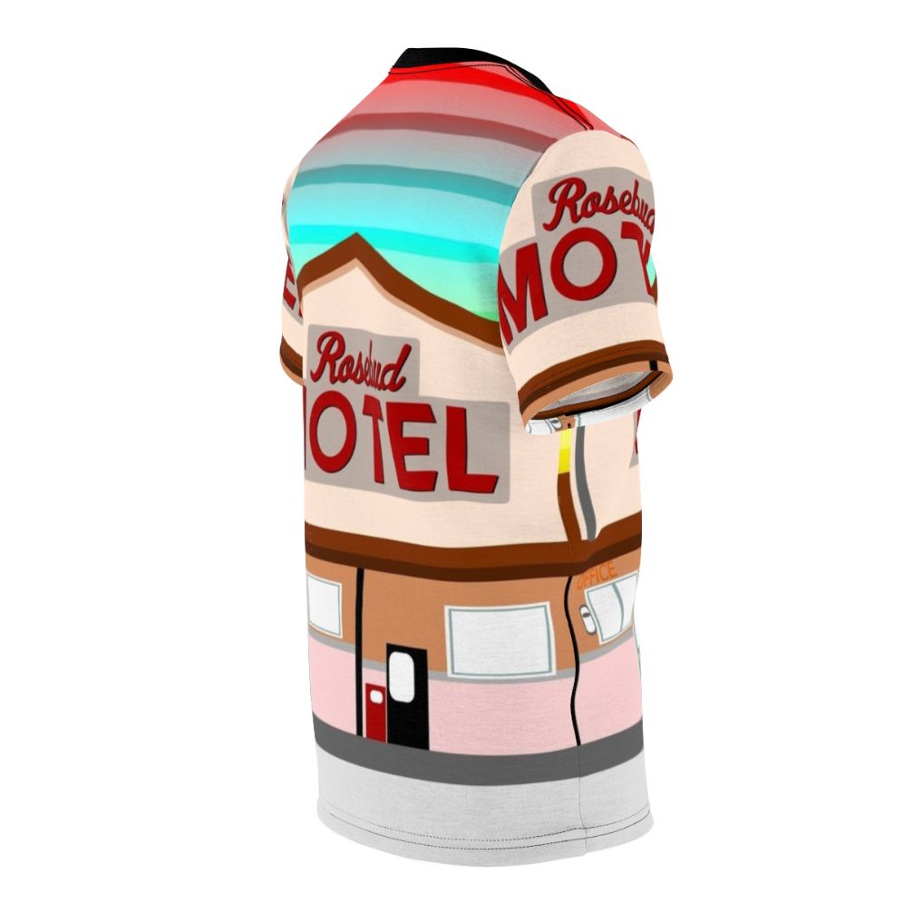 Vintage-style t-shirt inspired by the Rosebud Motel from the TV show Schitt's Creek - men right