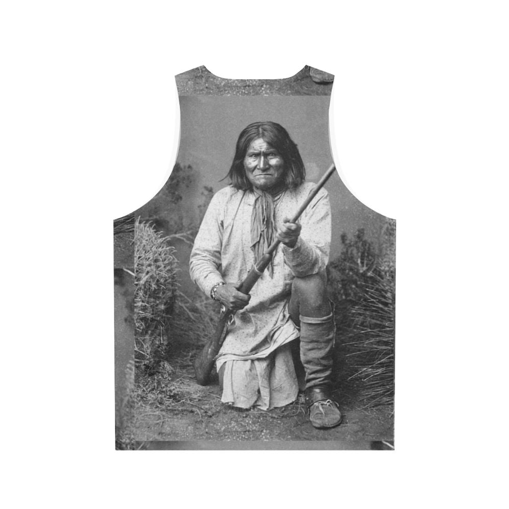 Geronimo unisex native american apache tribal tank top - Back