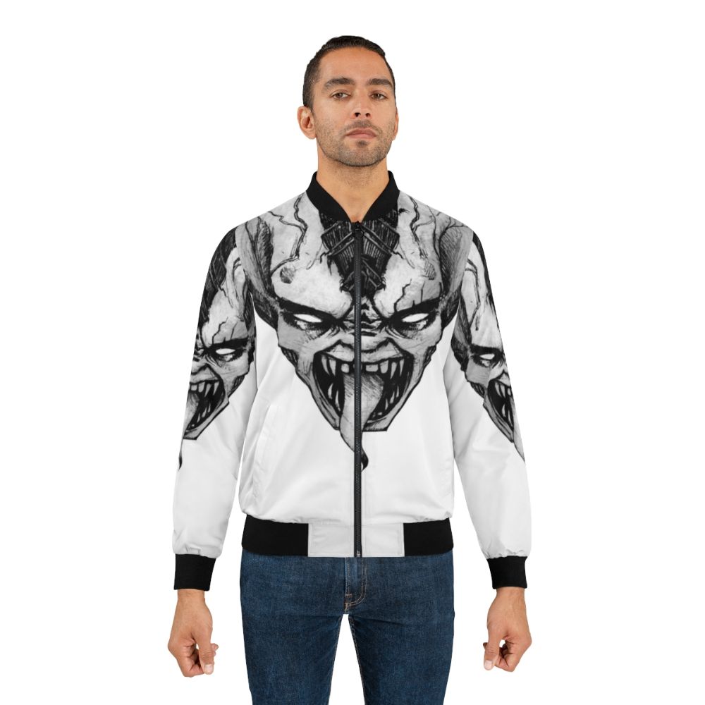 Genestealer Tyranid Bomber Jacket with Warhammer 40k design - Lifestyle