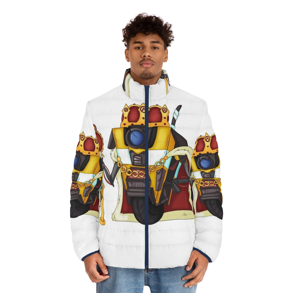 Borderlands Claptrap Puffer Jacket - Officially Licensed Borderlands Merchandise - men front