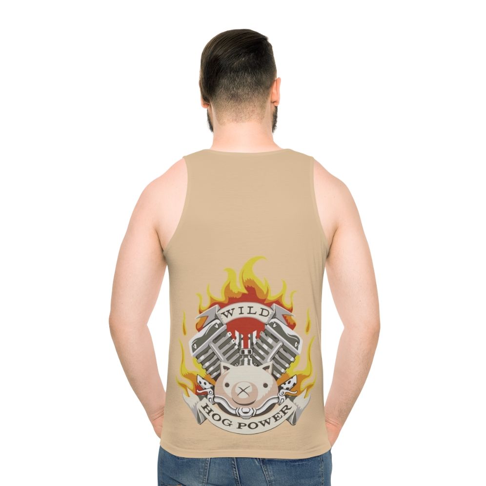 "Wild Hog Power Unisex Overwatch Gaming Tank Top" - men back